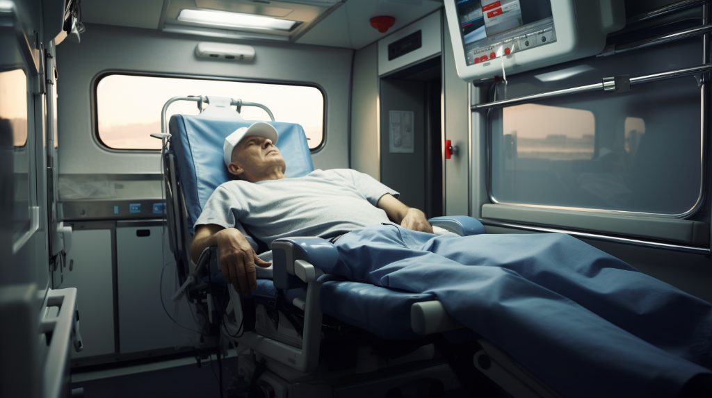 Специализированные услуги перевозки лежачих больных фото 1