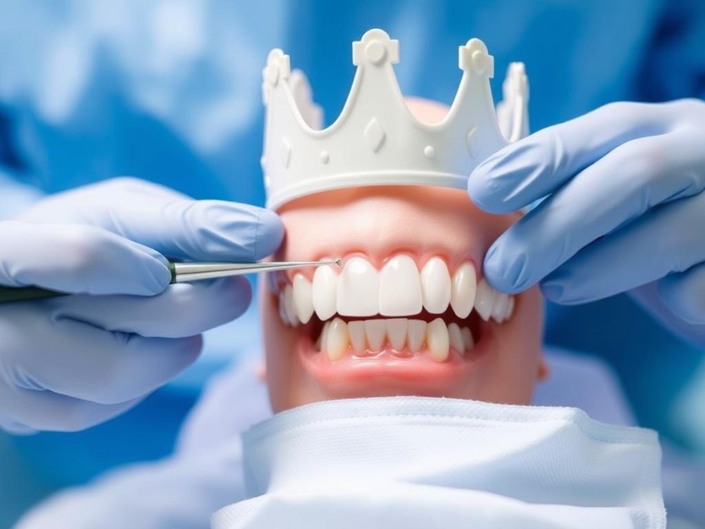 They place crowns on baby teeth.фото