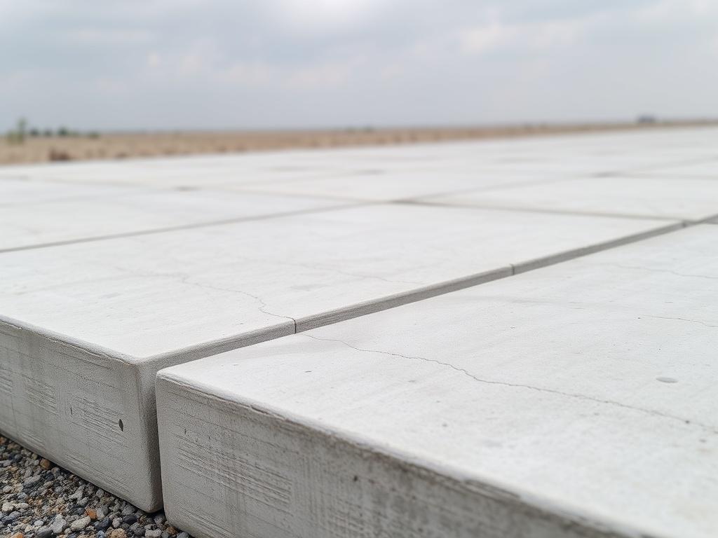 Reinforced concrete slabs, roadфото