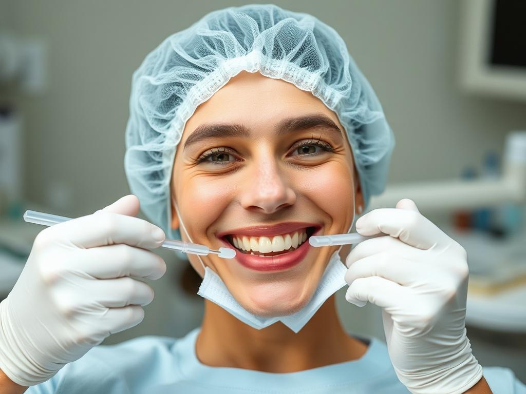 a person in dentistryфото