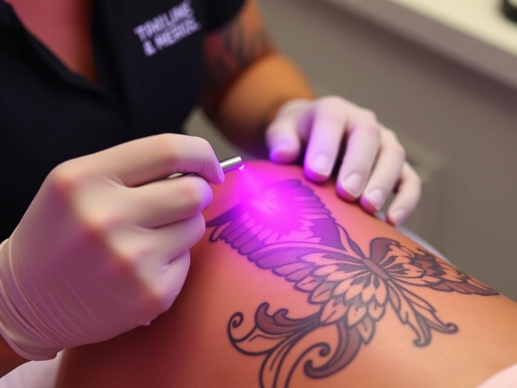 Tattoo removal laserфото